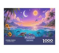 Oceano al Tramonto | Colori Vivaci Puzzle Da 1000 Pezzi, Gioco Educativo Impegnativo Anti-Stress Per Adulti E Bambini, Elegante Decorazione Per La Casa | Regalo 70x50cm/1000pcs