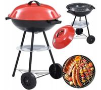 Oceano Barbecue a carbone in acciaio inox bracere richiudibile in metallo portatile bbq da esterno griglia per giardino pic-nic campeggio escursione gita (44x74cm)