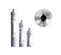 Oceano Filtro Sintered Carbon Block 0,3 Micron argentizzato (Small)