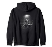Oceano Octopus Underwater Abyss Scena Felpa con Cappuccio