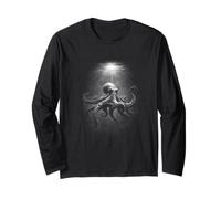 Oceano Octopus Underwater Abyss Scena Maglia a Manica