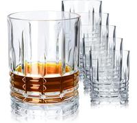 OCEANO Set 6 Bicchieri Vetro da Whisky Gin Bourbon Acqua Bibite Succo Bevande Birra Cocktail 320ml