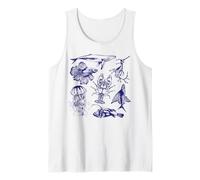 Oceano Wildlife Vintage Betta Fish Meduse Humpback Balena Canotta