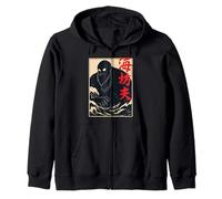 Oceano Yokai del Monaco del Mare Umibozu Giapponese Felpa con Cappuccio