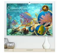 Oceans Alive - A World of Color and Diversity (High Quality Premium Wall Calendar 2026 DIN A2 landscape),CALVENDO 12 Month Wall Calendar: Discover the Richness of Marine Life!