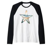 Oceans Florals Natures Aesthetic Watercolons Maglia con Maniche Raglan