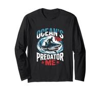 Ocean's Top Predator Me Shark Diver Maglia a Manica