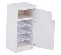 Oceanside 1:12 Mini Doll House Frigne, Giocattolo Mini Frigo per Bambole in Legno, Accessori per la Casa Delle Bambole per Giocattolo da Gioco Finto