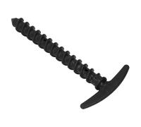 Oceanside 10 Pezzi Anchor Macinato, T a Forma di Pali Della Ten a Spirale, Pali di Plastica per Teloni, Rifugi, Campeggio, Balcchini