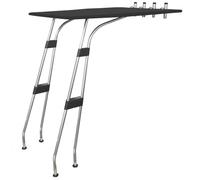 Oceansouth T-Top standard per barca, Ø32 mm, in alluminio (nero, larghezza 1,4 m)