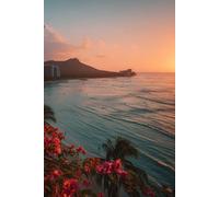 Oceanview Boulevard Notebook: Aesthetic Tropical Evening Journal: Island Urban Dreams: Travel-Inspired Notebook with Sunset Beach Cover