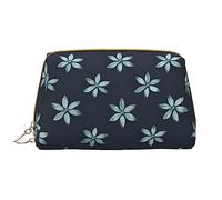 OCELIO Bella borsa cosmetica portatile in pelle di camelia (grande), pochette in pelle con cerniera, borsa da viaggio, borsa da viaggio, borsa da viaggio, bianca, taglia unica, bianco, Taglia unica