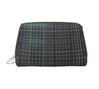OCELIO Borsa cosmetica portatile in pelle spaziale multidimensionale (grande), pochette in pelle con cerniera, borsa da viaggio, borsa da viaggio, borsa da viaggio, bianca, taglia unica, bianco,