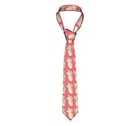 OCELIO Cravatta da uomo con ananas, cravatta alla moda, casual, in seta, per matrimonio, sposo, testimone, danza, regalo, nero, taglia unica