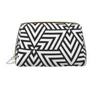 OCELIO Printidea, trousse portatile in pelle (grande), pochette in pelle con cerniera, borsa da viaggio per cosmetici, borsa da viaggio, bianca, taglia unica, bianco, Taglia unica