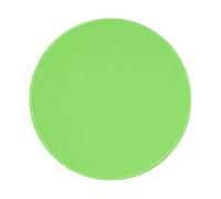 OCELIO Tappetino per mouse rotondo verde chiaro tinta unita, base in gomma antiscivolo, adatto per giochi, computer portatili, 20 x 20 cm, 1, nero