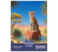 Ocelot 1000 Pieces Jigsaw Puzzle Creative Pet Cats for Adults from 14 Years Colorful Toy Gift for Family Jigsaw Games 38x26cm/1000pcs