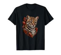 Ocelot con frammenti di Roccia Color ruggine Maglietta