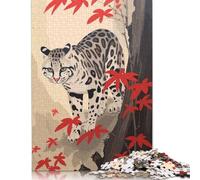 Ocelot Japanese Painting Jigsaw Puzzle Impossibili 1000 Pezzi Decorazione Per La Casa. Giochi Rilassamento E Intelligence Per Adulti E Ragazzi Da 14 Anni 1000pcs (75x50cm)