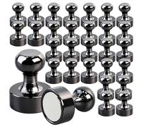 OCEUMAOA Magneti Neodimio 30 Pezzi Calamite Potenti Calamite Piccole Magneti per Lavagna Magnetica Calamite Frigorifero 12x16mm per Lastre Magnetiche Frigo Nero