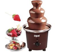 OCF11 Opal 0.9L 100W Grande macchina elettrica a 3 livelli della fonduta della fontana di cioccolato dell'acciaio inossidabile con la base calda del vaso di fusione