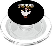 Oche divertenti per amanti dell'oca degli animali certificati Silly Goose PopSockets PopGrip per MagSafe