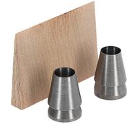Ochsenkopf Set per Fissaggio, Set di 3 Pezzi, 2 Cunei Tondi, 1 Cuneo di Legno, Cuneo per ASCE Pesanti, Utensile Forestale, Ox E-123-0200