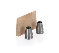 Ochsenkopf Set per Fissaggio, Set di 3 Pezzi, 2 Cunei Tondi, 1 Cuneo di Legno, Cuneo per ASCE Pesanti, Utensile Forestale, Ox E-123-0200