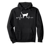 Ocicat Cat Heartbeat Funny Kitten for Cats Lovers Felpa con Cappuccio