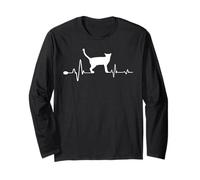 Ocicat Cat Heartbeat Funny Kitten for Cats Lovers Maglia a Manica