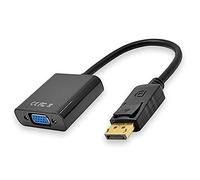 OcioDual Adattatore Display Port, Display port VGA, Cavo Displayport, Cavo Displayport VGA, DP Uscita SVGA, Convertitore Video Full HD 1080p per Monitor PC, Proiettore, Televisione, HDTV
