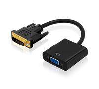 OcioDual Adattatore DVI VGA, Cavo DVI to VGA, Convertitore PC, Monitor, Proiettore, Collegamento Schermo