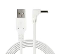 OcioDual Cavo Alimentazione da USB a DC, Alimentatore 5V 2A, AC/DC Adapter, Adattore AC 5V, Cavo di alimentazione universale per telefoni Tablet, Fotocamera, Router, LED, Gomito, Bianco