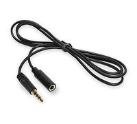 OcioDual Cavo di Prolunga Jack 3.5mm Aux 3m OMTP TRRS 4 Contatti Maschio a Femmina Nero Audio Microfono per PC Cuffie Cellulari
