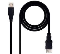 OcioDual Cavo di prolunga USB 2.0 Hi Speed lunghezza 1,8 m male female nero