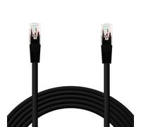 OcioDual Cavo Ethernet Cat.6 di 1m Cavo di Rete UTP AWG24 Nero 1 Gbps 250 MHz con Connettore RJ45, Compatibile con PC PS5 PS4 XBOX X/S TV BOX ROUTER NAS Server Cat.5 e Cat.5e