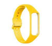 OcioDual Cinturino Compatibile per S Galaxy Fit 2 Bracciale di Ricambio Impermeabile Traspirante Silicone Resistente Colore Giallo