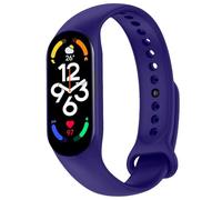 OcioDual Cinturino di Ricambio Blu Scuro Compatibile con Xiaomi Mi Band 6 5 Amazfit Band 5 Braccialetto Bracelet Bracciale Silicone