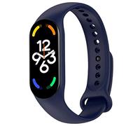 OcioDual Cinturino di Ricambio in Silicone, Blu, Compatibile con Xiaomi Band 7 6 5, Compatibile con Amazfit Band 5, Bracciale in Gomma Morbida e Flessibile, Sport Band