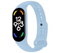 OcioDual Cinturino di Ricambio in Silicone, Blu Ufficiale, Compatibile con Xiaomi Band 7 6 5, Compatibile con Amazfit Band 5, Bracciale in Gomma Morbida e Flessibile, Sport Band