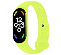 OcioDual Cinturino di Ricambio in Silicone, verde Lime, Compatibile con Xiaomi Band 7 6 5, Compatibile con Amazfit Band 5, Bracciale in Gomma Morbida e Flessibile, Sport Band