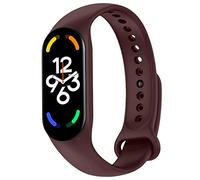 OcioDual Cinturino di Ricambio in Silicone, Vino, Compatibile con Xiaomi Band 7 6 5, Compatibile con Amazfit Band 5, Bracciale in Gomma Morbida e Flessibile, Sport Band