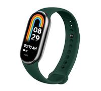 OcioDual Cinturino di ricambio per Xiaomi Mi Band 8, colore Nero, cinturino di ricambio in Silicone, Gancio in metallo, Sportivo flessibile