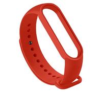OcioDual Cinturino di Ricambio Rosso Compatibile con Xiaomi Mi Band 6 5 Amazfit Band 5 Braccialetto Bracelet Bracciale Silicone