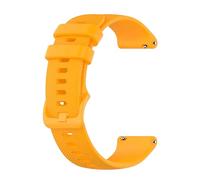 OcioDual Cinturino Orologio in Silicone Arancia di 20mm, Ricambio per Orologio Universali Smart e Tradizionali, Sgancio Rapido