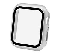 OcioDual Custodia Protettiva Compatibile con Apple Watch Series 4/5/6 40mm I Ultra Sottile a Protezione Completa, Resistente ai Graffi e Alle Cadute-Argento