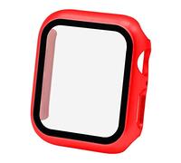 OcioDual Custodia Protettiva Compatibile con Apple Watch Series 4/5/6 SE 40 mm I Ultra Sottile a Protezione Completa, Resistente ai Graffi e Alle Cadute-Rosso