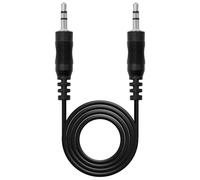 OcioDual Nanocable Jack 3,5 mm maschio/maschio 1,5 m Nero
