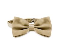 OcioDual Papillon Beige, Papillon Uomo Beige, Accessori Uomo Regali Farfallino Liscio a tinta unita con Chiusura con Gancio Regolabile, Accessori per Celebrazioni, Feste, Lavoro, Matrimoni ed Eventi