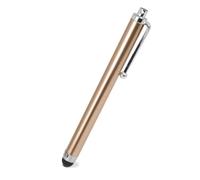 OcioDual Penna per Touch Screen, Dorato, Compatibile con Telefono Cellulare Smartphones, Tablets, Monitor, Puntatore Universale in Metallo, Punta in Gomma, Sensibile, Pen Stylus, Stilo